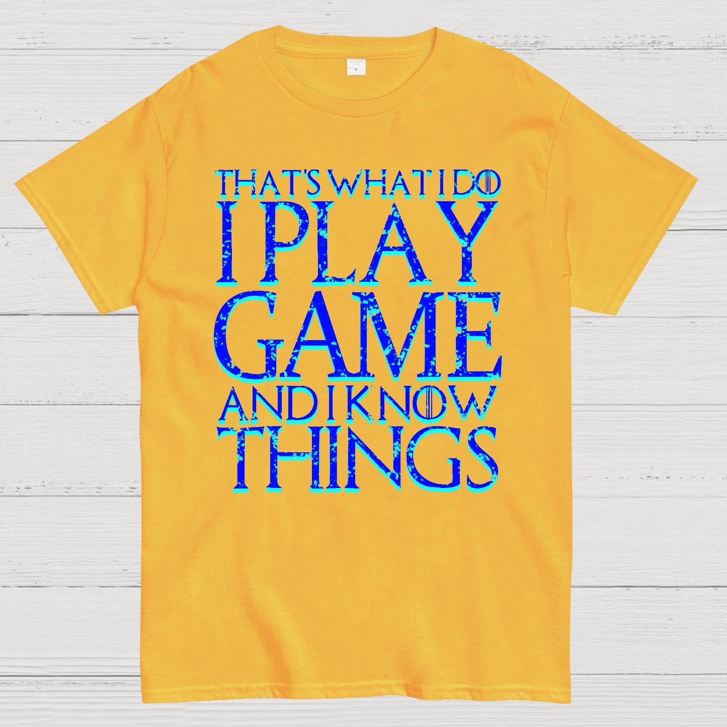 That's What I Do I Play Game And I Know Things Geek T-Shirt