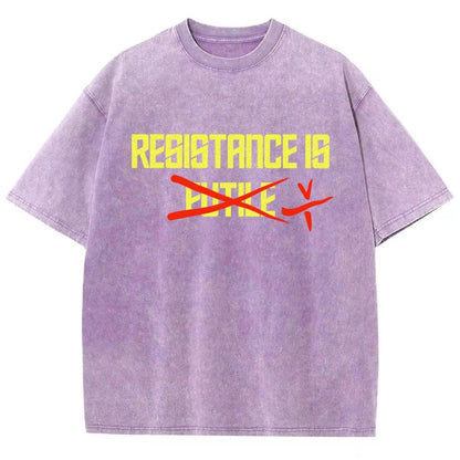 Resistance is futile Vintage Distressed T-shirt