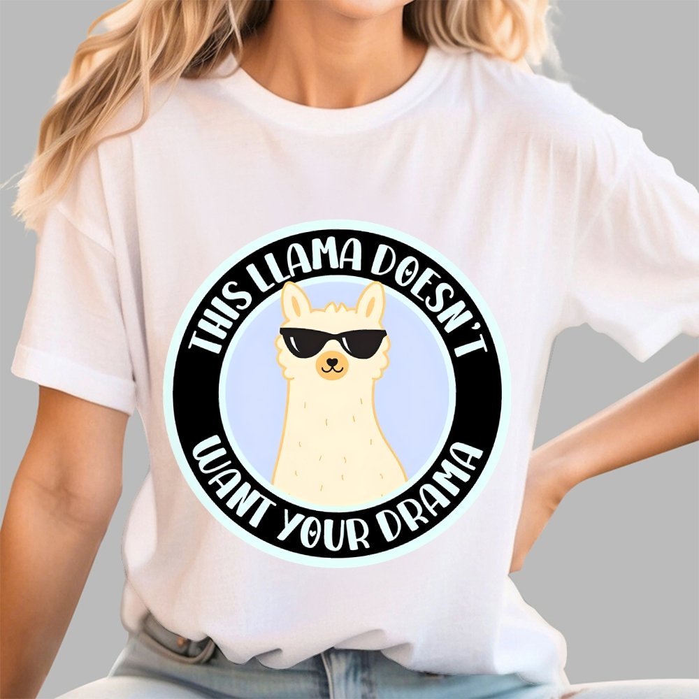 This Llama Doesn't Want Your Drama Geek T-Shirt