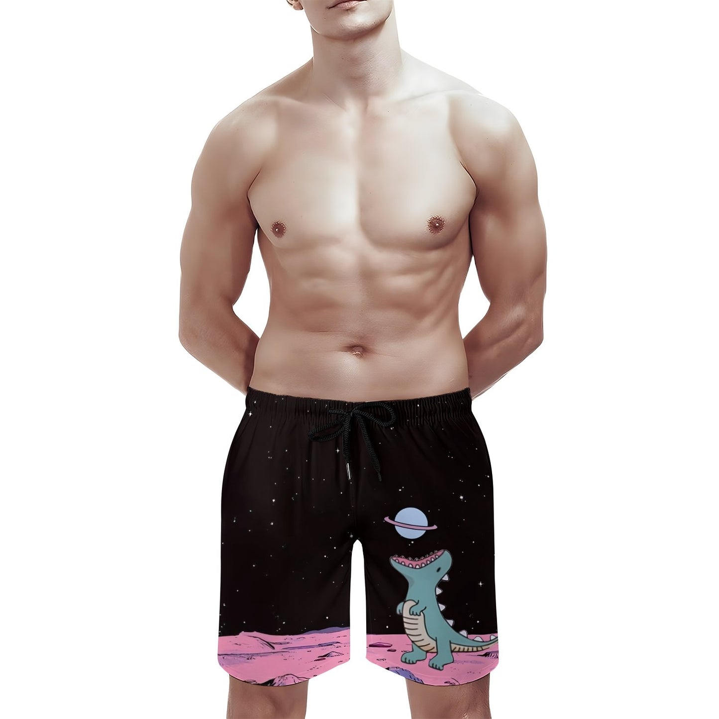 Dinosaurs Eat The Moon Geek Shorts