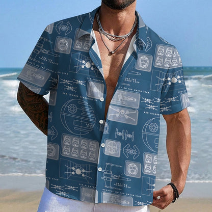 Space Fleet Geek Hawaiian Shirt
