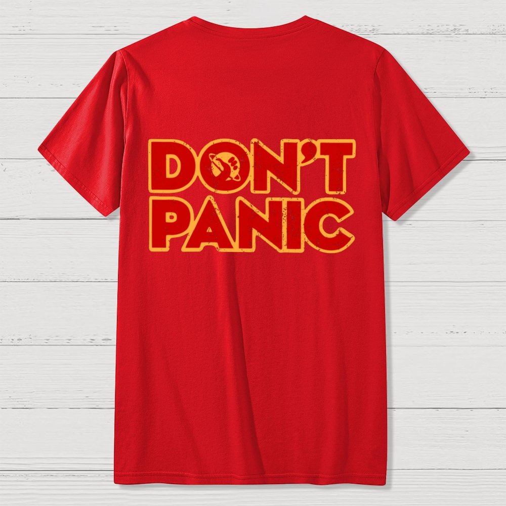 Dont Panic  Back Printing Geek T-Shirt