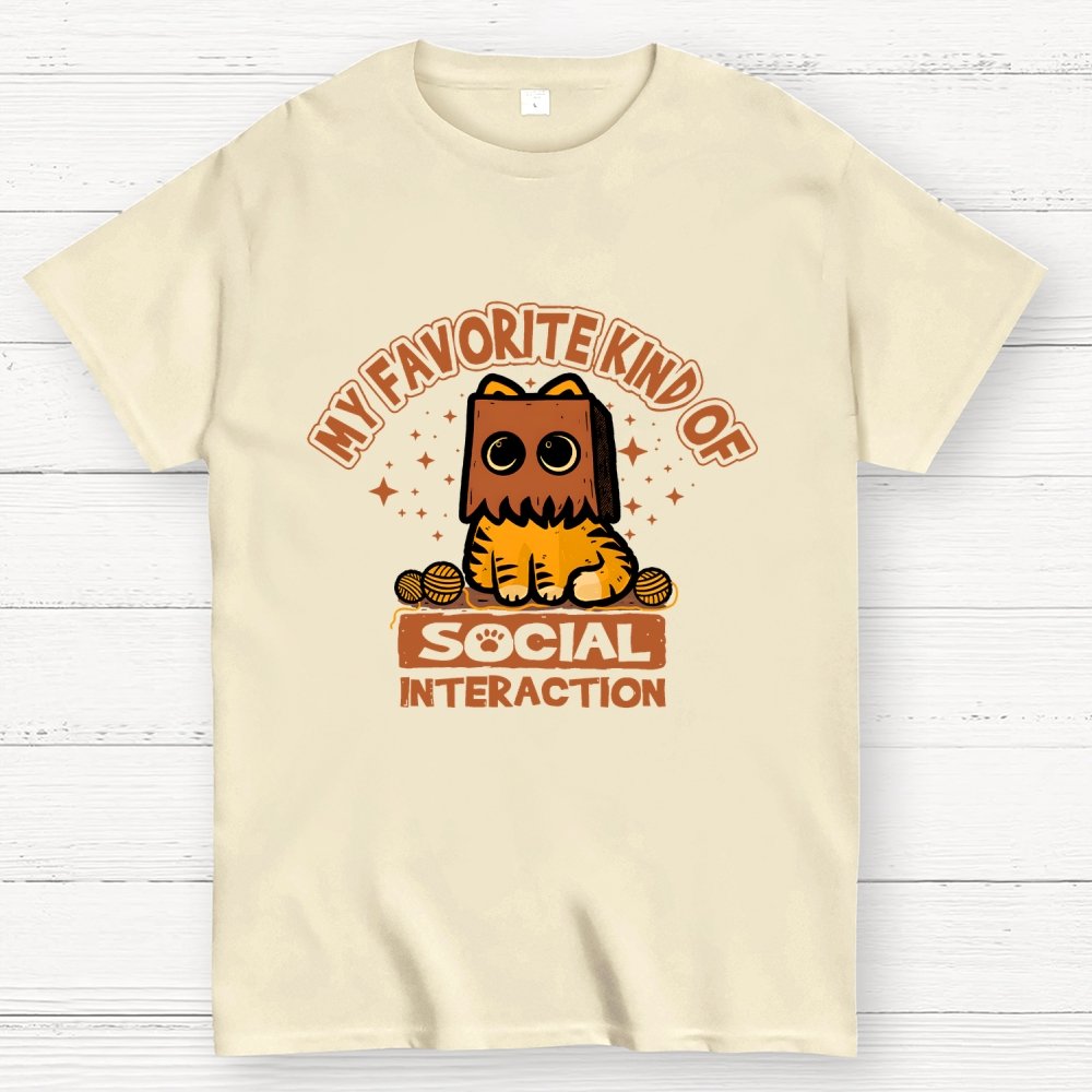 Cat Social Interaction Geek T-Shirt