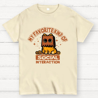 Cat Social Interaction Geek T-Shirt