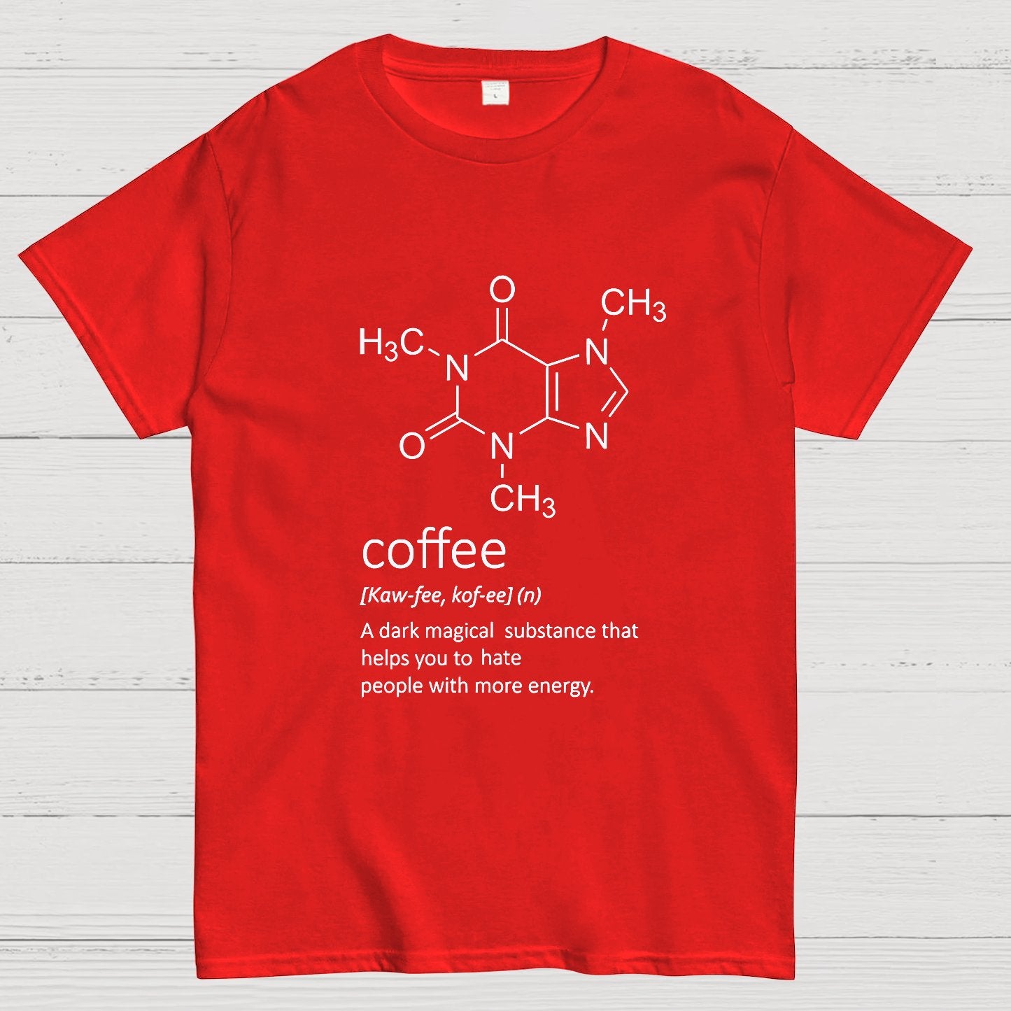 Caffeine Funny Coffee Geeky T-Shirt