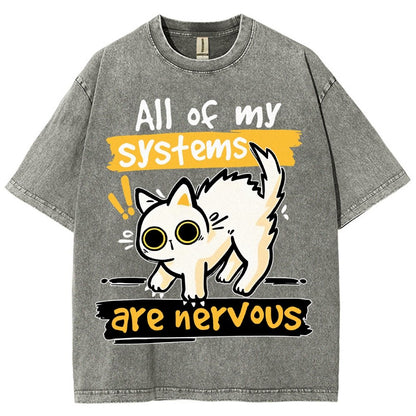 All of my Systems are Nervous Vintage Distressed T-shirt