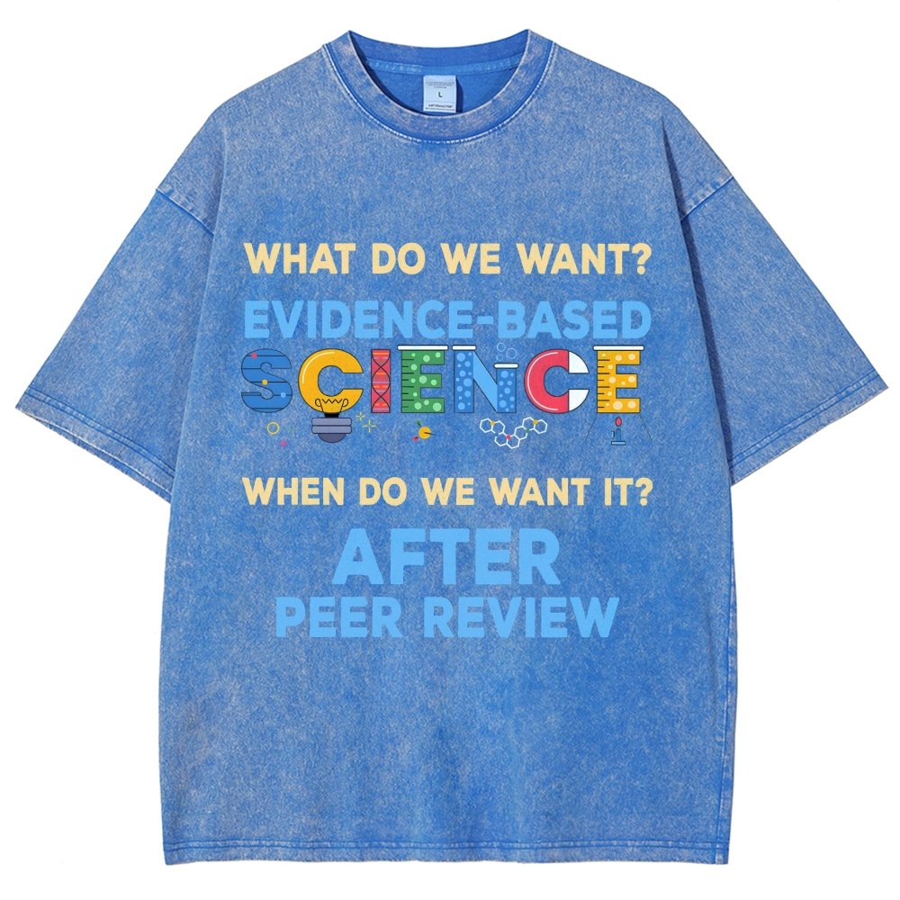 We want evidence-based Science Vintage Distressed T-shirt
