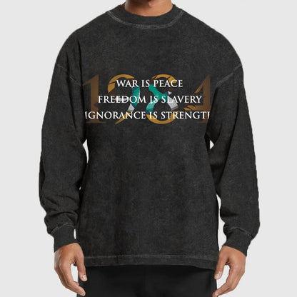 Nineteen Eighty Four Washed Long Sleeve Tee