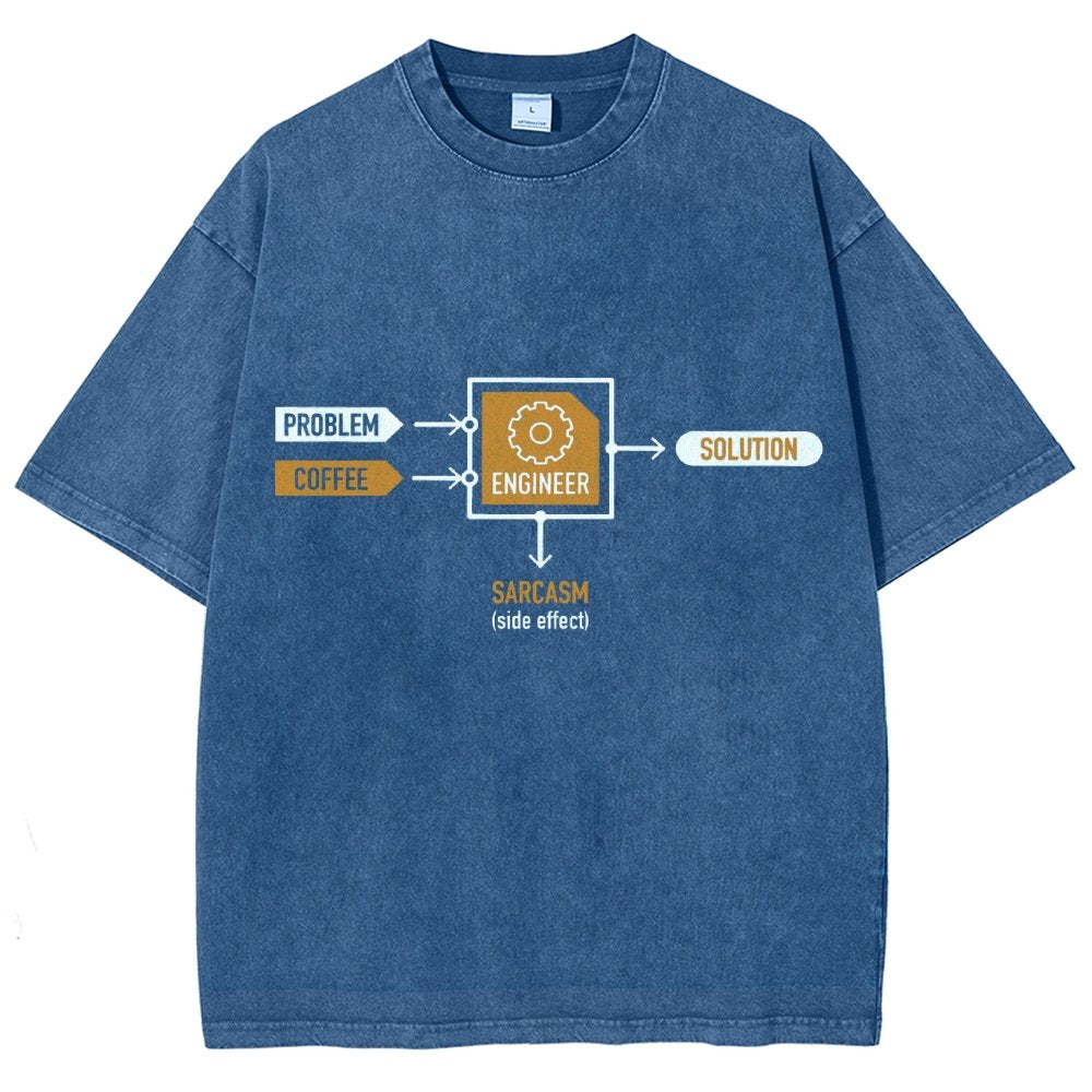 Funny ENGINEER Vintage Distressed T-shirt
