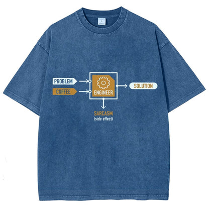 Funny ENGINEER Vintage Distressed T-shirt
