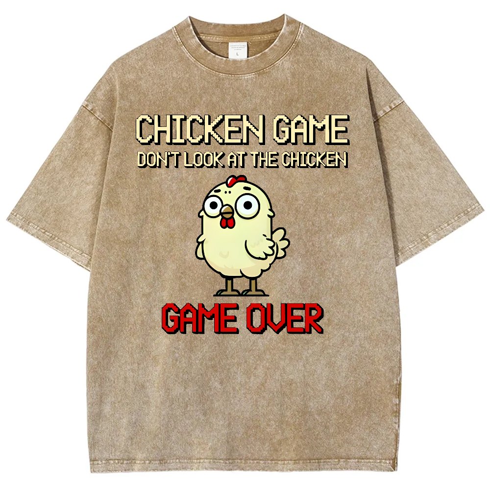 Chicken Game Vintage Washed T-shirt