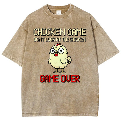 Chicken Game Vintage Washed T-shirt
