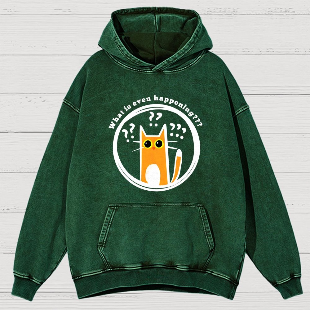 What is Even Happening Vintage Distressed Hoodie