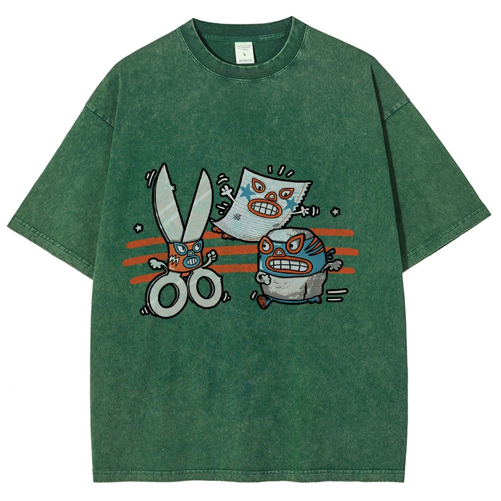 Rock Paper Scissor Vintage Distressed T-shirt