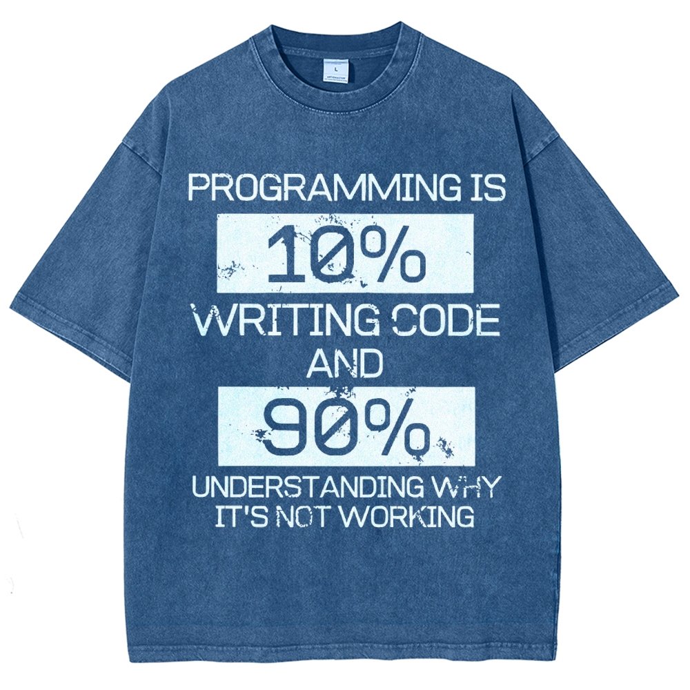 Funny Gift Programmer Computer Vintage Distressed T-shirt