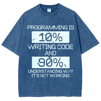 Funny Gift Programmer Computer Vintage Distressed T-shirt