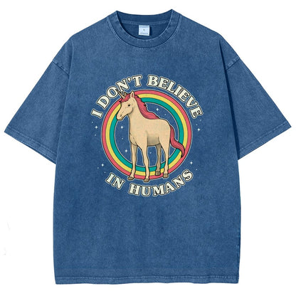 I Don't Believe In Humanity. Vintage Distressed T-shirt