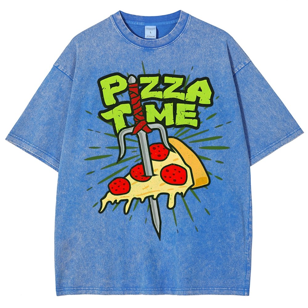 Pizza Time! Vintage Distressed T-shirt