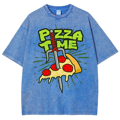 Pizza Time! Vintage Distressed T-shirt