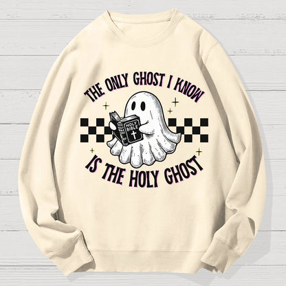Holy Spirit Halloween Geek Cotton Sweatshirt