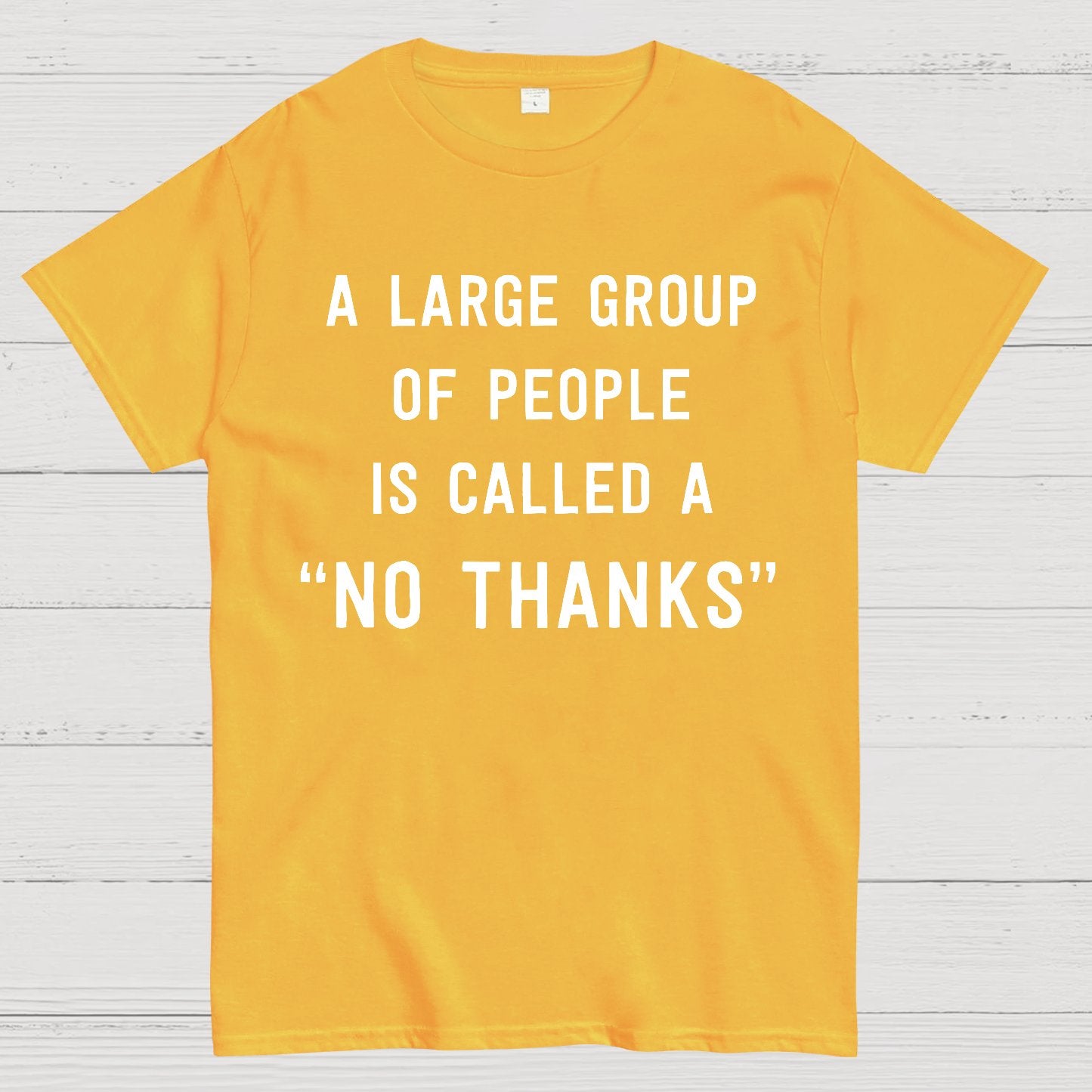 No Thanks To Large Group People Geek T-Shirt