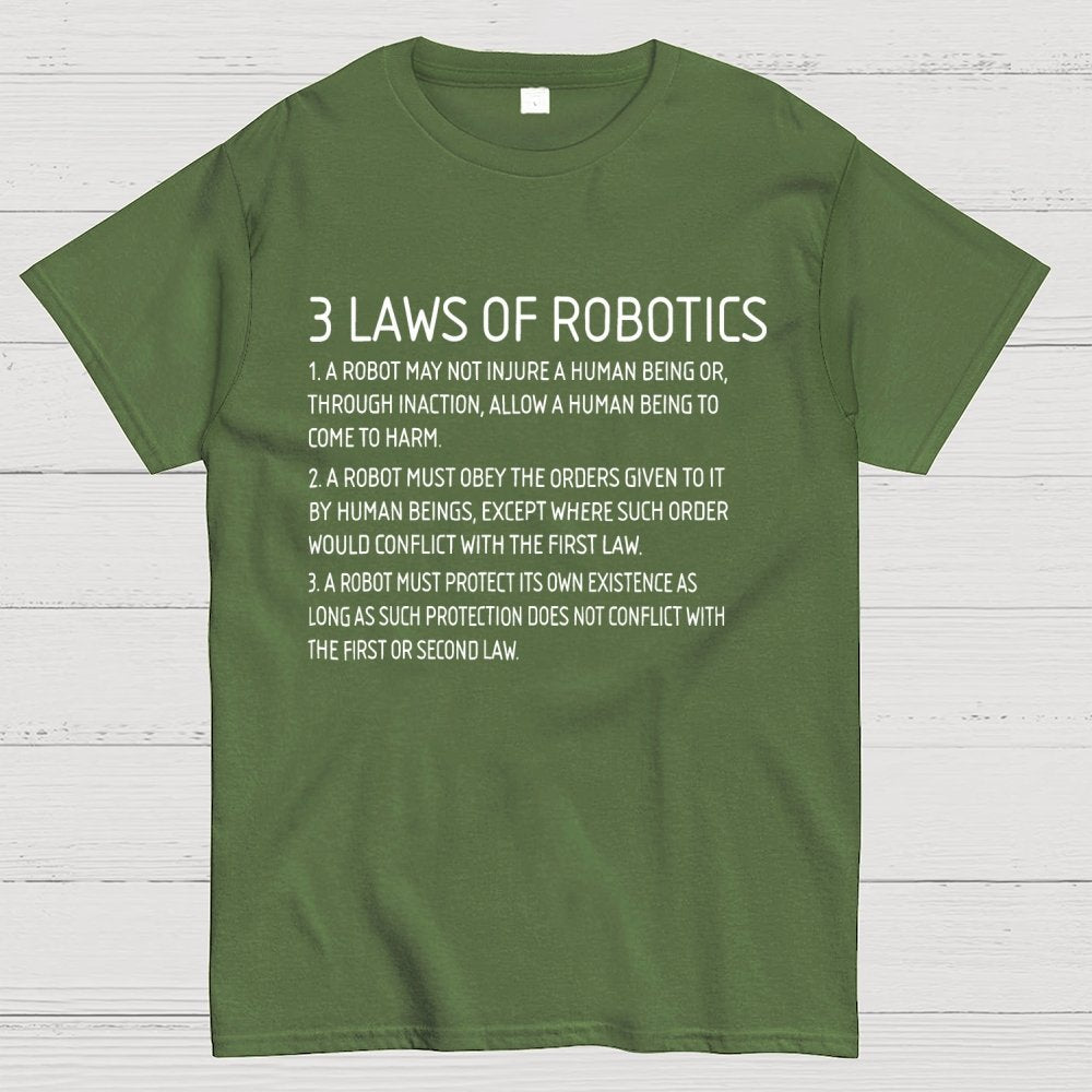 Three Laws of Robotics Geek T-Shirt