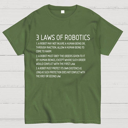 Three Laws of Robotics Geek T-Shirt