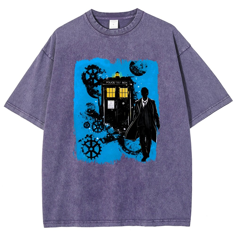 The Explorer And The Time Machine Vintage Distressed T-shirt