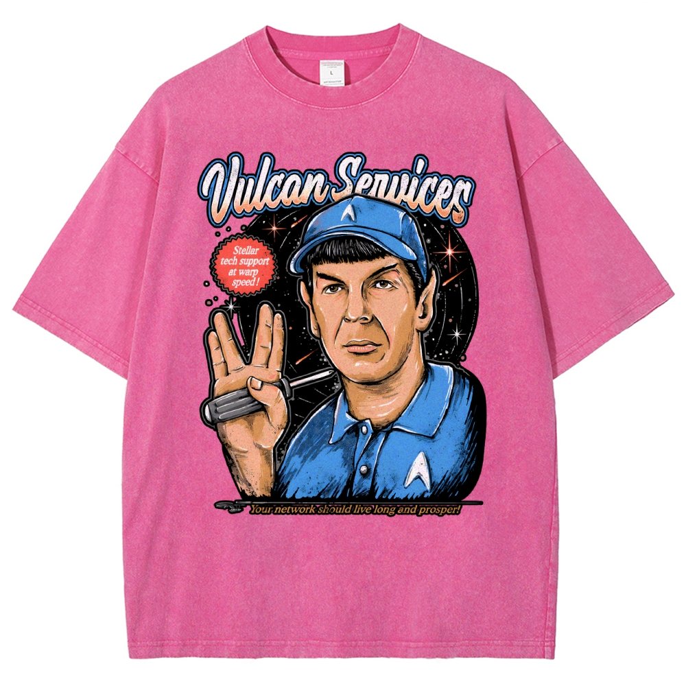 Cosmic services Vintage Distressed T-shirt