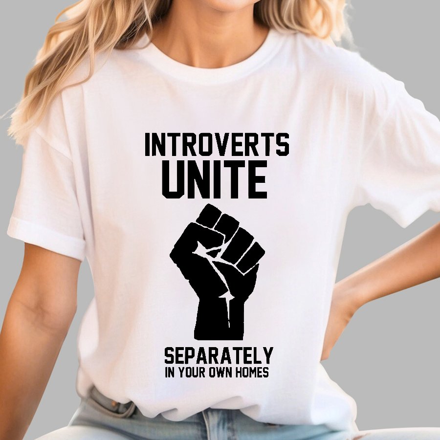 Introverts Unite Nerd Geek T-Shirt