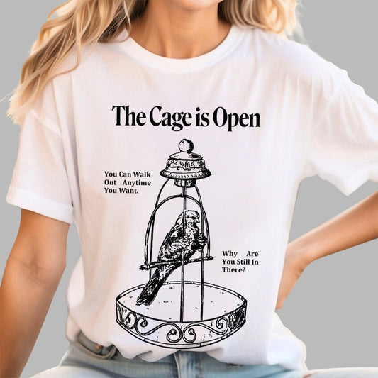 Bird in a cage Geek T-Shirt