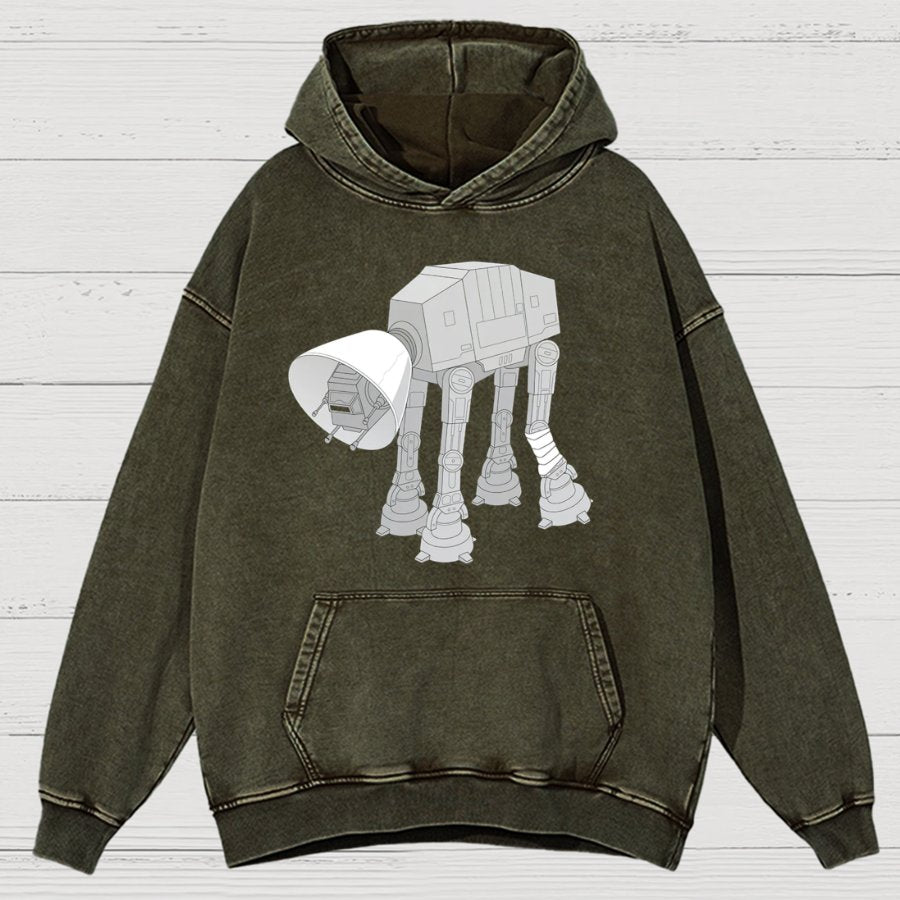 Battle Damage Vintage Distressed Hoodie