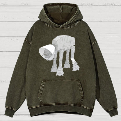 Battle Damage Vintage Distressed Hoodie