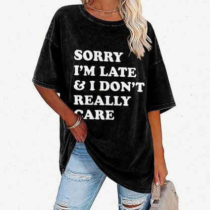 Sorry I'm Late Vintage Distressed T-shirt
