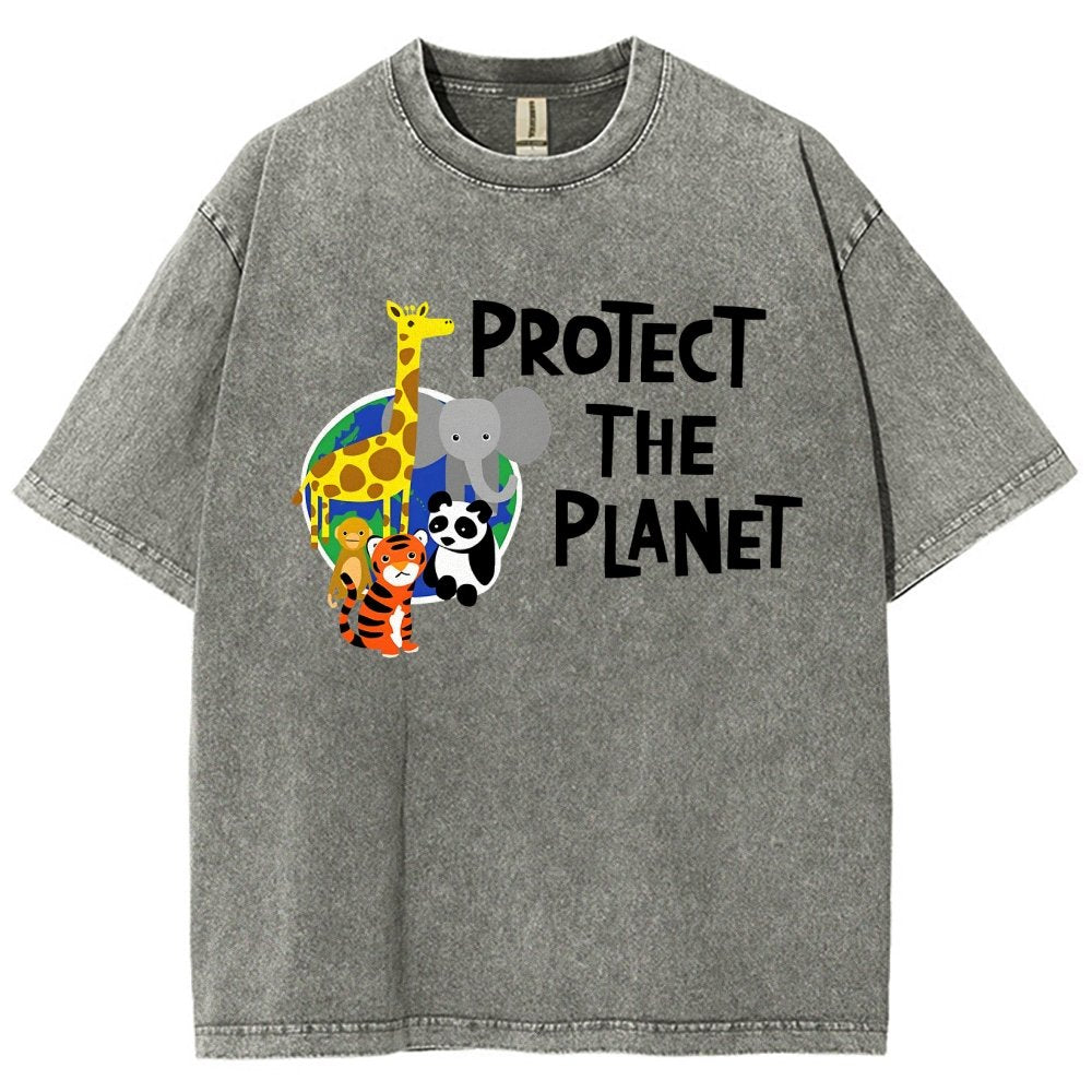 Protect The Planet Vintage Distressed T-shirt