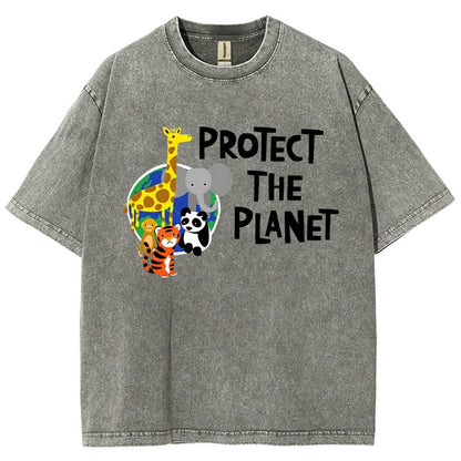 Protect The Planet Vintage Distressed T-shirt