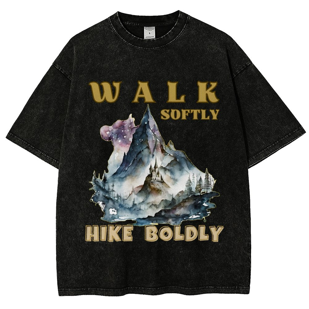 Walk Softly, Hike Boldly. More You Hike Vintage Distressed T-shirt