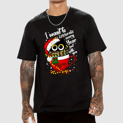 Christmas Cat Geek T-Shirt