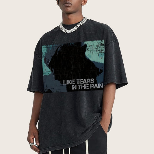 Like Tears In The Rain Vintage Distressed T-shirt