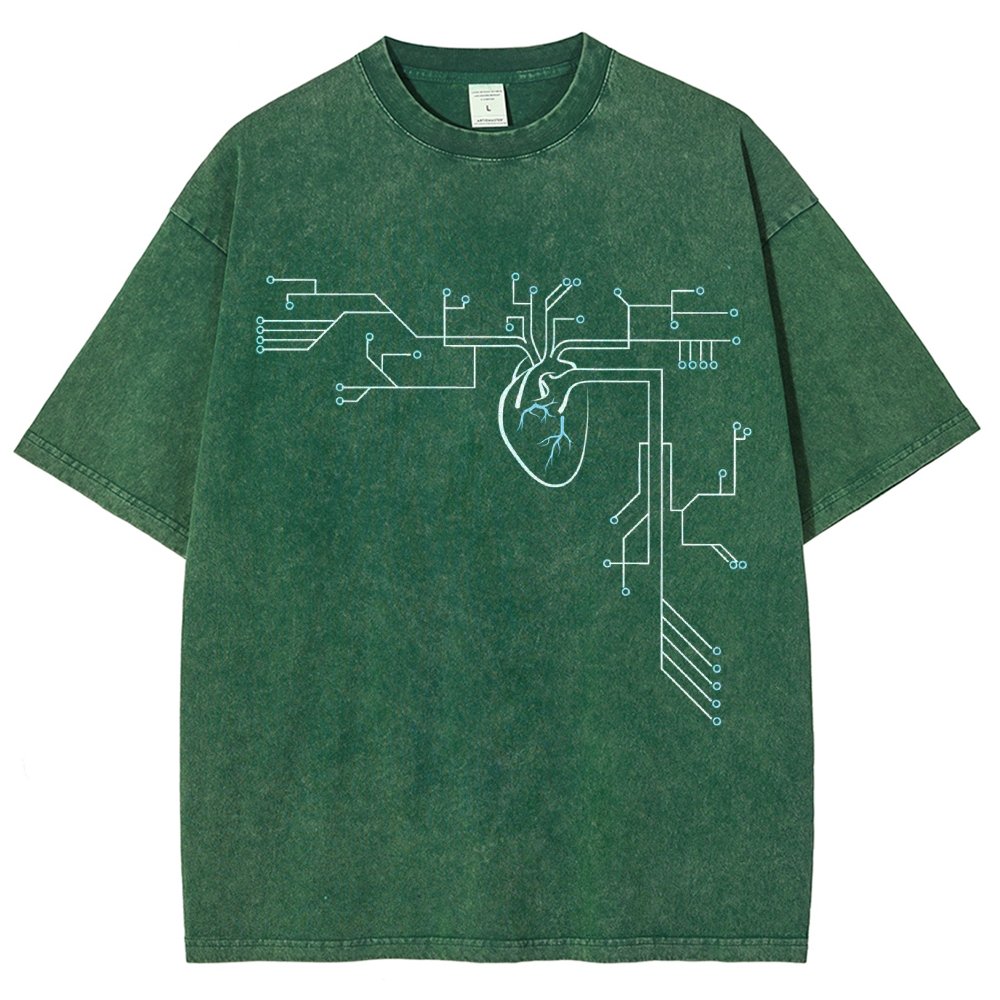 Circuit-ulatory System Vintage Distressed T-shirt