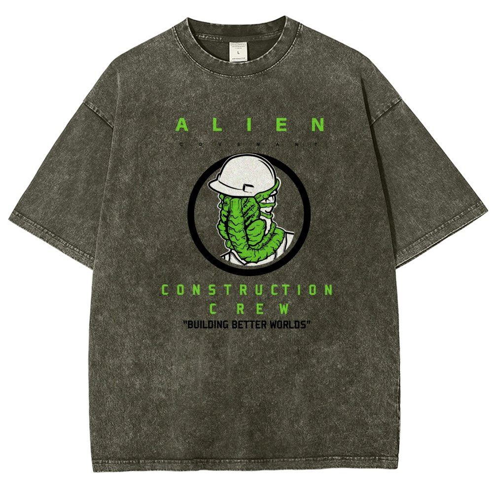 Mystery Construction Company Vintage Distressed T-shirt