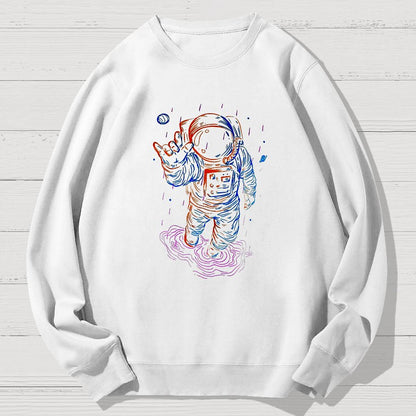 Travel In Space Funny Geek Cotton Sweatshirt