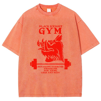 Black Knight Gym Vintage Distressed T-shirt