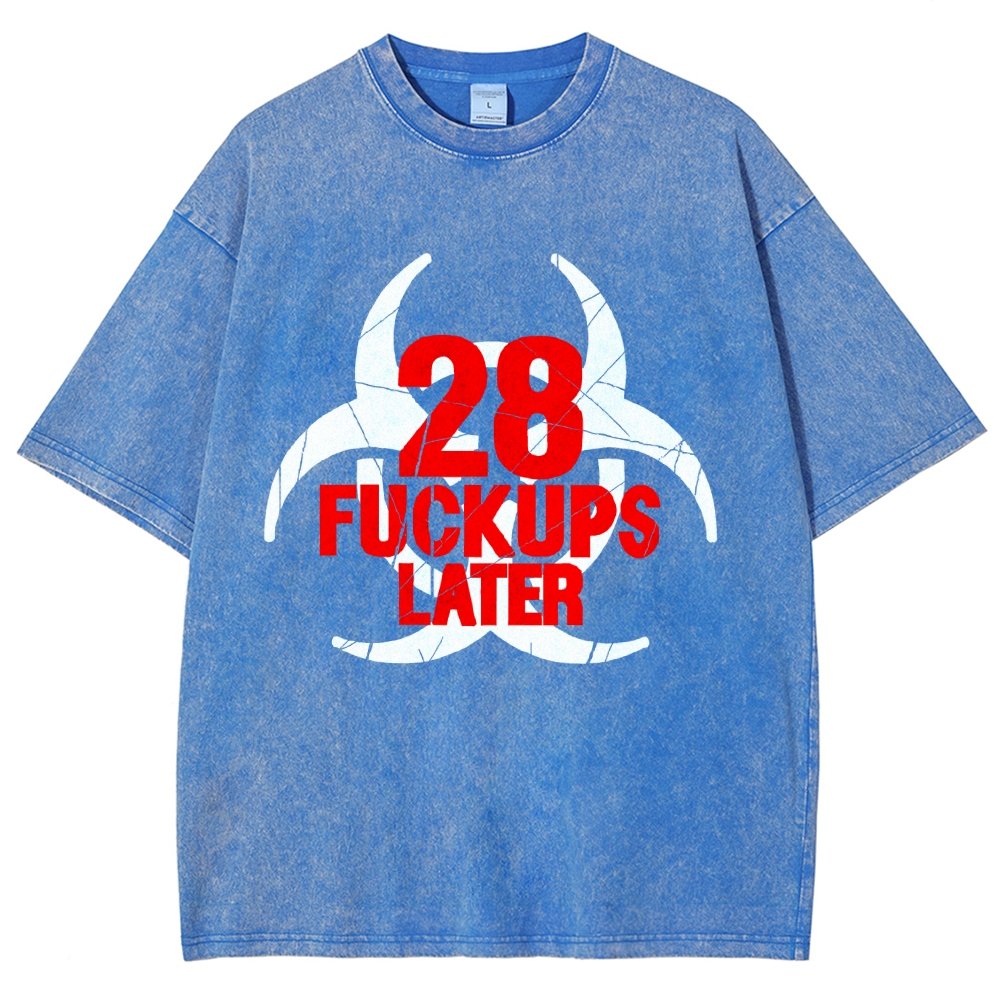 28 Fuckups Later Vintage Distressed T-shirt 2508000875