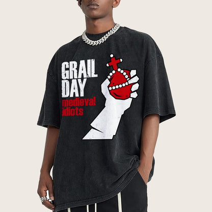 Medieval Idiots Vintage Distressed T-shirt