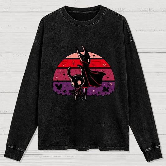 Vintage Hollow Washed Long Sleeve Tee