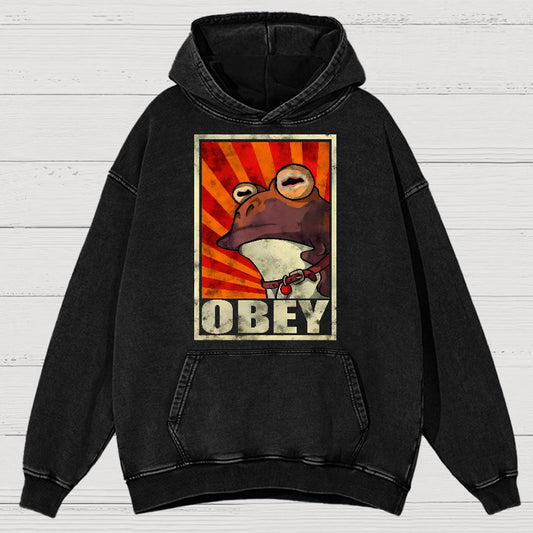 Obey Vintage Distressed Hoodie