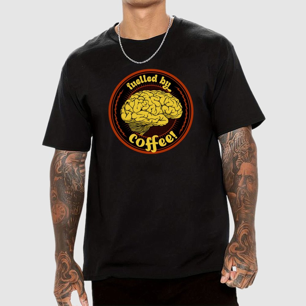 Fulled By Coffee Brain Geek T-Shirt