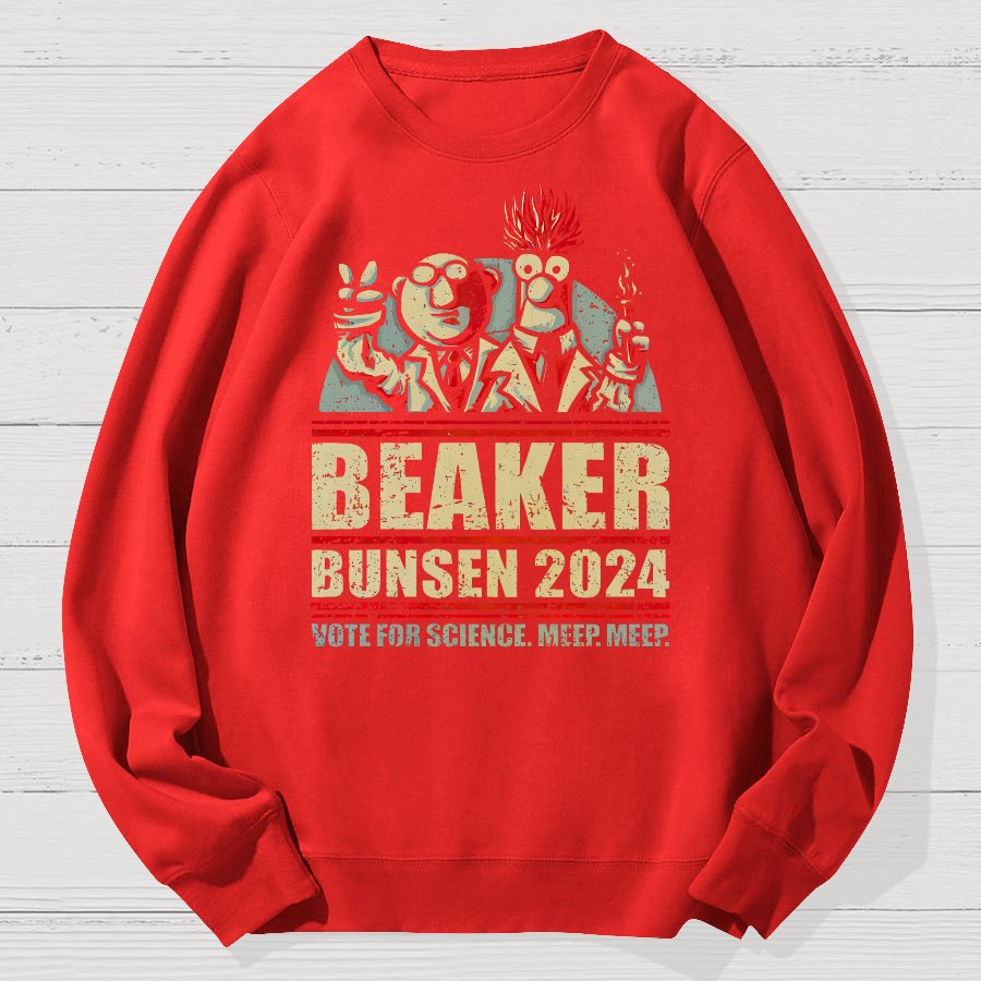 Vote For Science Geek Cotton Sweatshirt