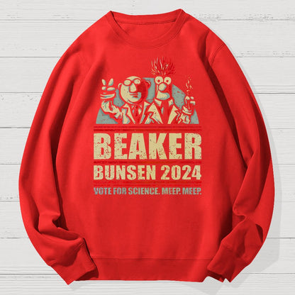 Vote For Science Geek Cotton Sweatshirt